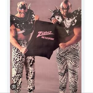 VTG ZUBAZ 80s 90s LA RAIDERS Zebra Stripe  Drawstring Lounge Pants XL AOP USA